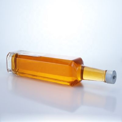500 ml 750 ml Bouteilles carrées de whisky et de vodka pour les bouteilles de tequila en verre