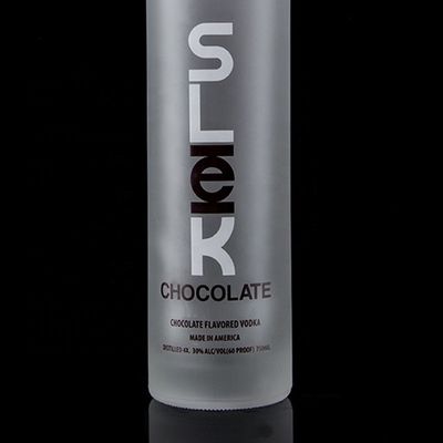 Type d'étanchéité au liège 750ml 1000ml Glacé Décal Clair Bouteille en verre de silex pour Gin Rum Champagne Tequila Whisky Logo personnalisé
