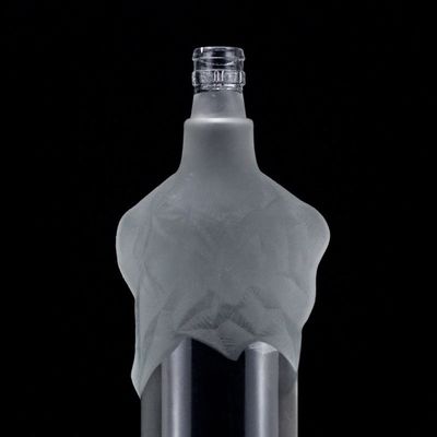 Bouteille en verre de flint transparente de 500 ml, 700 ml et 750 ml pour le gin et le rhum de champagne