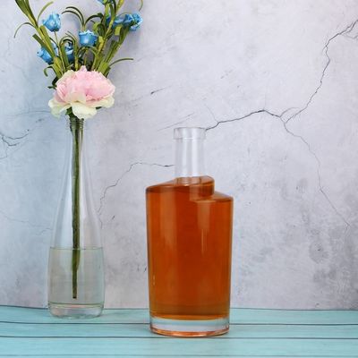 Bouteilles à base de verre personnalisées à fond épais