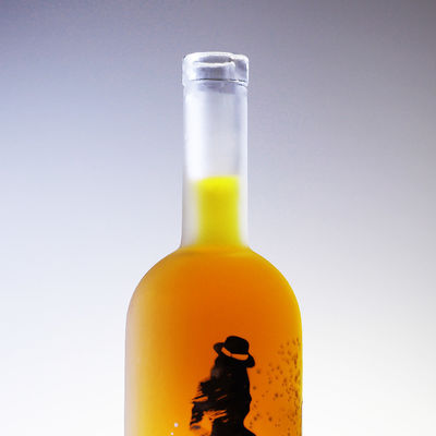 Vente en gros 750 ml 1000 ml glacé bouteille en verre décal pour la bière Vodka Whisky spiritueux