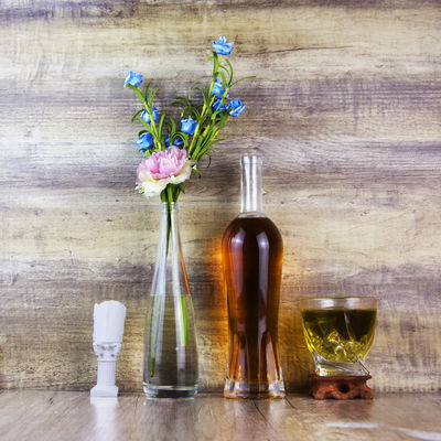 Bouteille en verre personnalisée de 750 ml Poids Matériau de base verre 500 ml Bouteille en verre pour le whisky