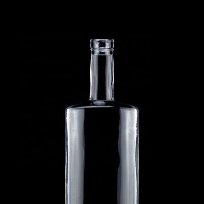 Bouteilles en verre de 1750 ml à 1000 ml pour alcool Bouteille de vodka ronde sur mesure Utilisation polyvalente
