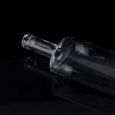 Bouteilles en verre de 1750 ml à 1000 ml pour alcool Bouteille de vodka ronde sur mesure Utilisation polyvalente