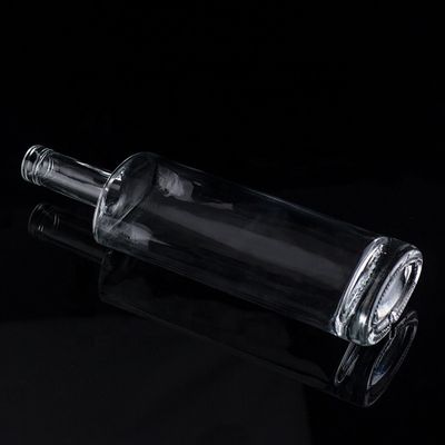 Bouteilles en verre de 1750 ml à 1000 ml pour alcool Bouteille de vodka ronde sur mesure Utilisation polyvalente
