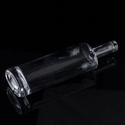 Bouteilles en verre de 1750 ml à 1000 ml pour alcool Bouteille de vodka ronde sur mesure Utilisation polyvalente