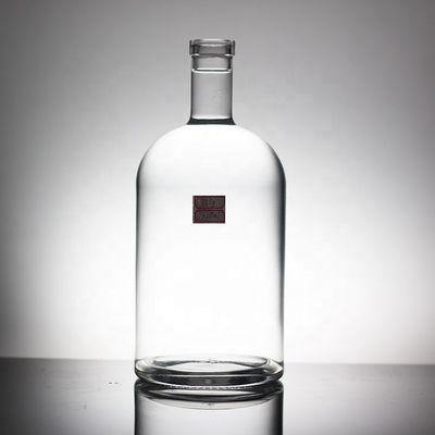 Bouteille de vodka en verre décalée 1 litre 1,75 litre vide 500 ml 700 ml 750 ml bouteille de champagne