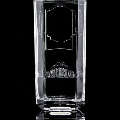 750 ml 75 cl Super Flint Carré Bouteille en verre en relief avec bouchon à vis Rum Vodka Whisky