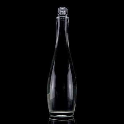750 ml 75 cl Super Flint Teardrop en forme de rhum Vodka Whisky Bouteille en verre avec collier en verre
