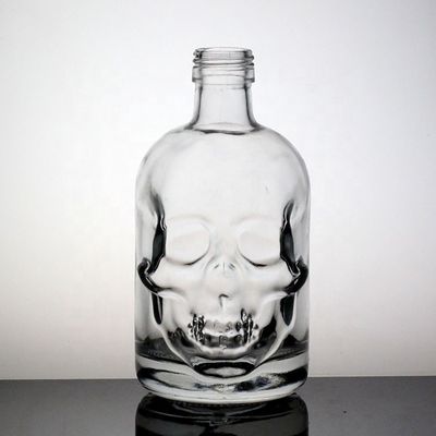 Exquis glace glacée crâne bouteille de visage pour la surface de traitement de décal liqueur
