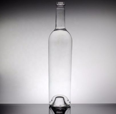 Bouteille transparente ou personnalisée Couleur personnalisée Bouteille en verre de vodka pour les commandes en vrac