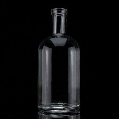 Matériau de base Bouteille en verre 500 ml 700 ml 750 ml avec joint de liège et forme ronde