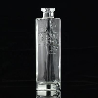 Bouteille en verre pour boissons industrielles, parfaite pour le whisky, la vodka, le rhum et la tequila
