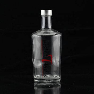 Bouteille en verre pour boissons industrielles, parfaite pour le whisky, la vodka, le rhum et la tequila