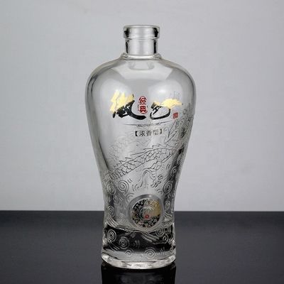 Type d'étanchéité en verre CROWN CAP 500 ml 750 ml Bouteille de ginseng à base de liqueur médicamenteuse
