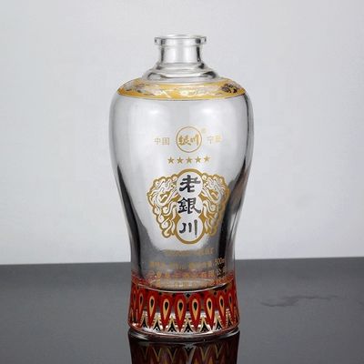 Type d'étanchéité en verre CROWN CAP 500 ml 750 ml Bouteille de ginseng à base de liqueur médicamenteuse