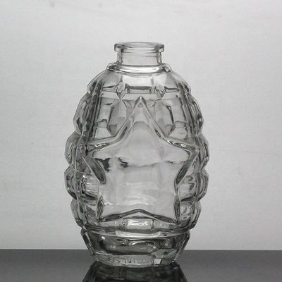 Bouteille en verre en forme de bombe de 500 ml pour emballage de boissons alcoolisées personnalisé