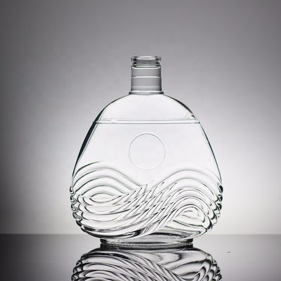 Bouteille en verre en forme de bombe de 500 ml pour emballage de boissons alcoolisées personnalisé