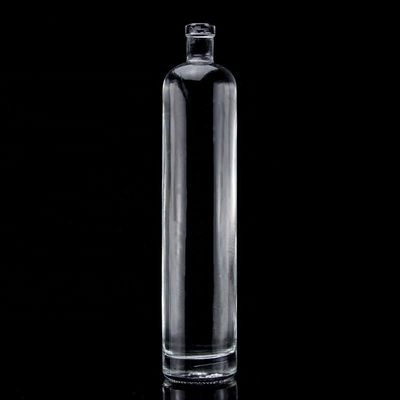 Bouteille en verre de 750 ml à fond épais et à forme droite pour Super Flint Liquor