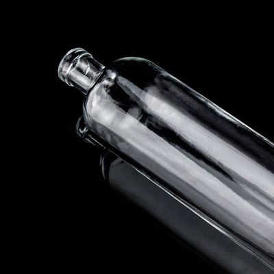 Bouteille en verre de 750 ml à fond épais et à forme droite pour Super Flint Liquor