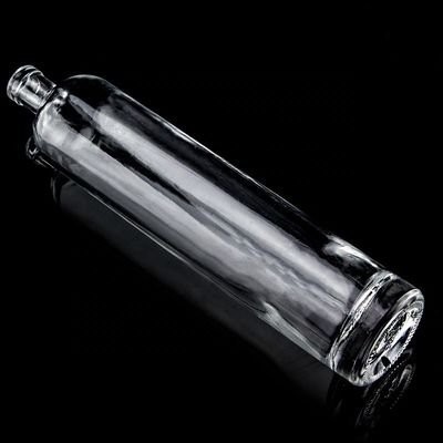 Bouteille en verre de 750 ml à fond épais et à forme droite pour Super Flint Liquor