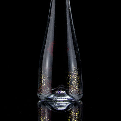 Impression à écran en forme de cône Vodka Whisky Liquor Bouteille en verre 750 ml avec verre Super Flint