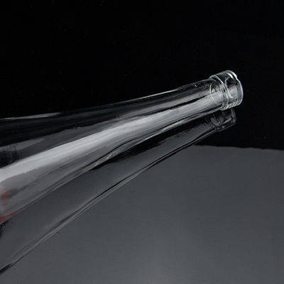 Impression à écran en forme de cône Vodka Whisky Liquor Bouteille en verre 750 ml avec verre Super Flint